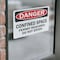 Signmission 7 in H x 10 in W, Vinyl Decal, Rectangle, Confined Space Permit Required Do Not Enter OS-2PACK-DS-D-710-L-19305 - alternate 5